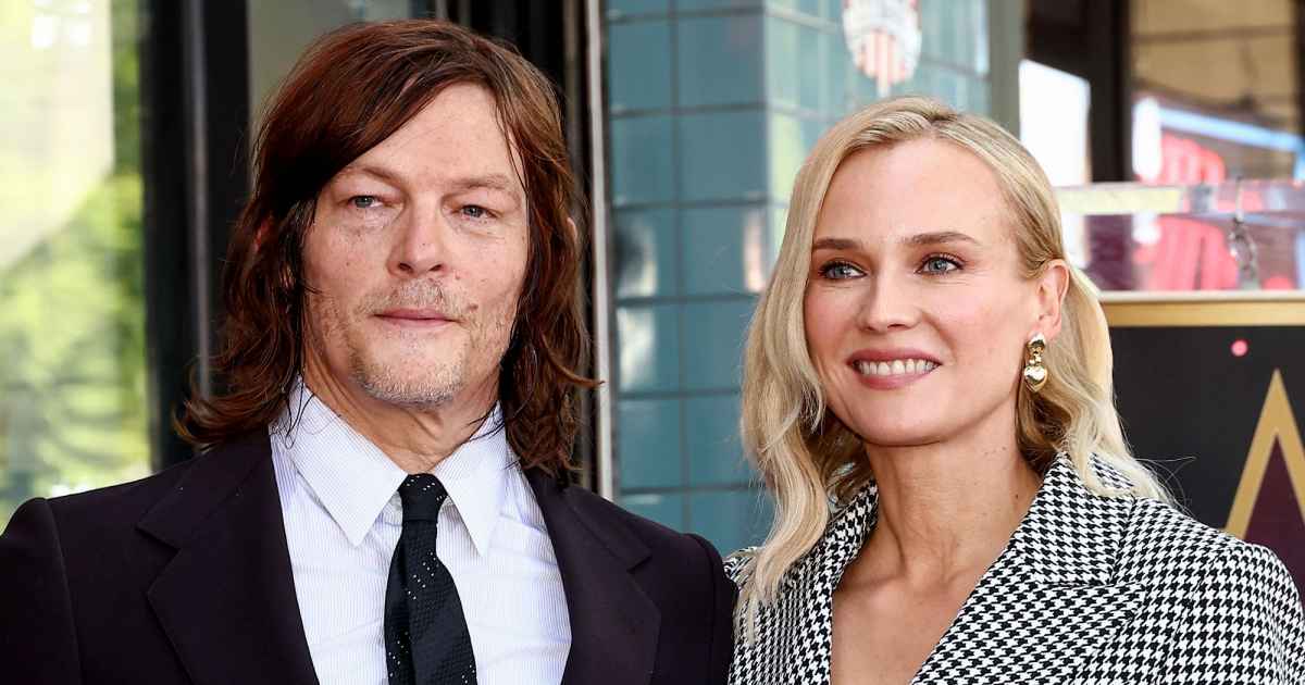Diane Kruger enjoys a stroll with her partner Norman Reedus and their  daughter in NYC
