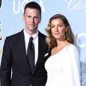 Gisele Bundchen Is 'Waiting' for Tom Brady to 'Make a Big Gesture of Support' After Hiring Divorce Lawyer posing at the2019 Hollywood For Science Gala