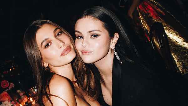 Hailey Bieber and Selena Gomez Bond at Academy Museum Gala After Speaking Out About Rumored Justin Bieber Drama