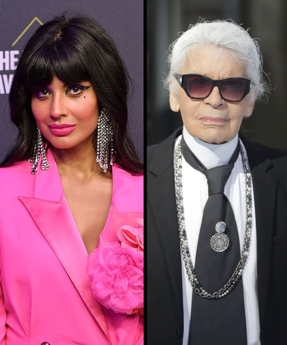 Jameela Jamil Karl Lagerfeld