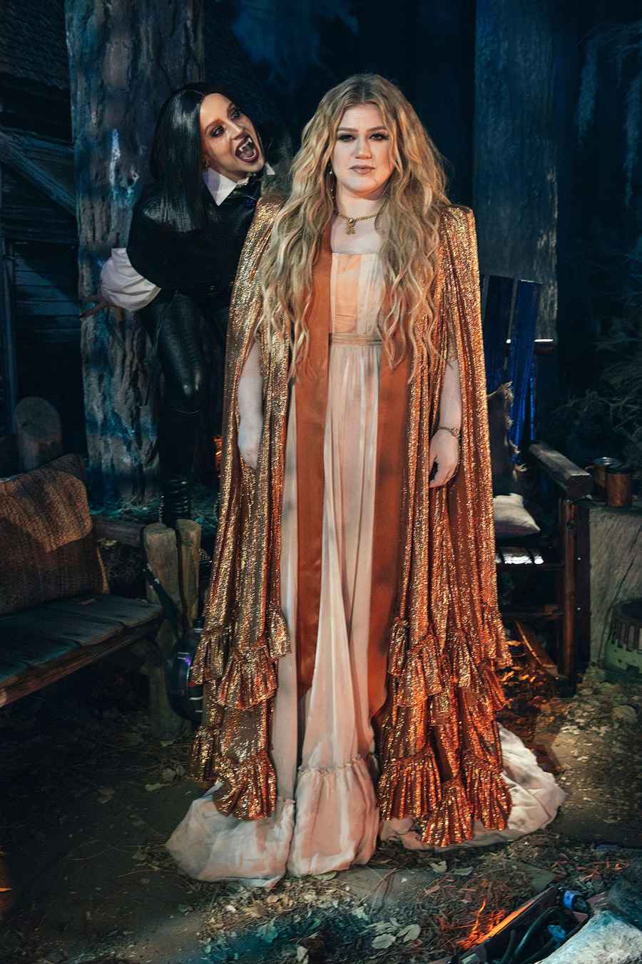 Jessi Collins and Kelly Clarkson Halloween 2022