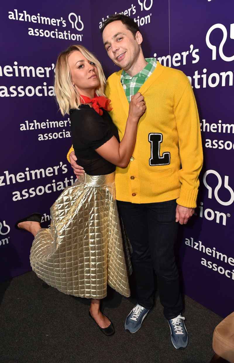 Jim Parsons and Kaley Cuoco Backstage