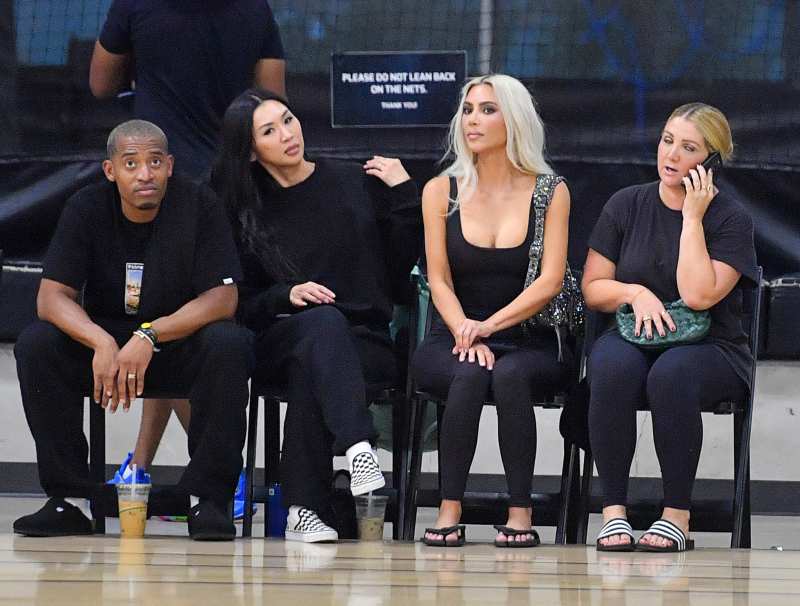 Kanye West and Kim Kardashian Sit Separately at North West Basketball Game