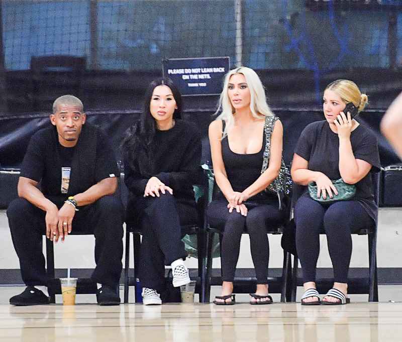 Kanye West and Kim Kardashian Sit Separately at North West Basketball Game