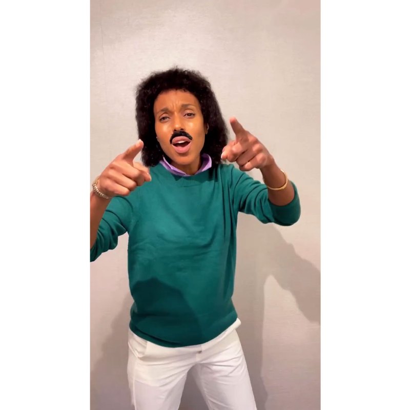 Kerry Washington as Lionel Richie Celebs Dressed as Other Celebs for Halloween