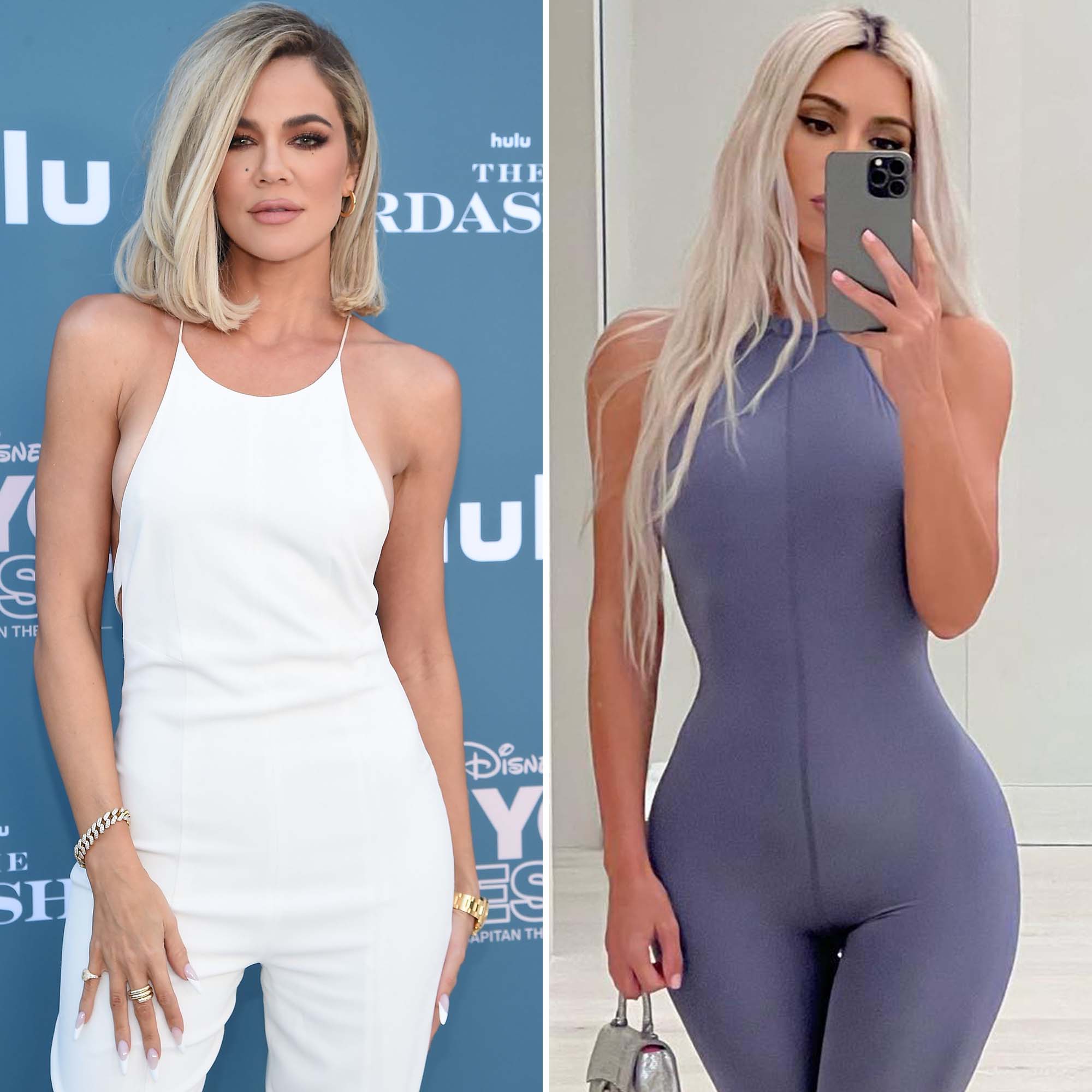 Khloé Kardashian Teases Sister Kim After Wearing the Same Bodysuit