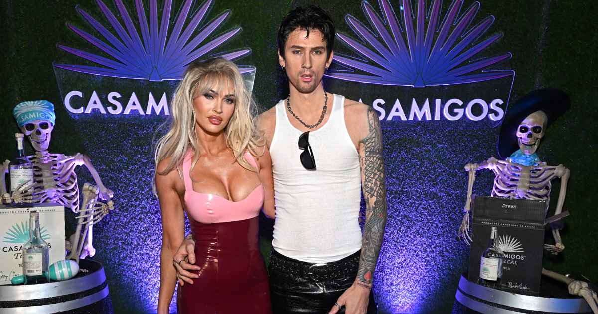 Megan Fox, MGK Dress as Pamela Anderson, Tommy Lee for Halloween | Us Weekly Megan Fox, MGK Dress as Pamela Anderson, Tommy Lee for Halloween | Us Weekly