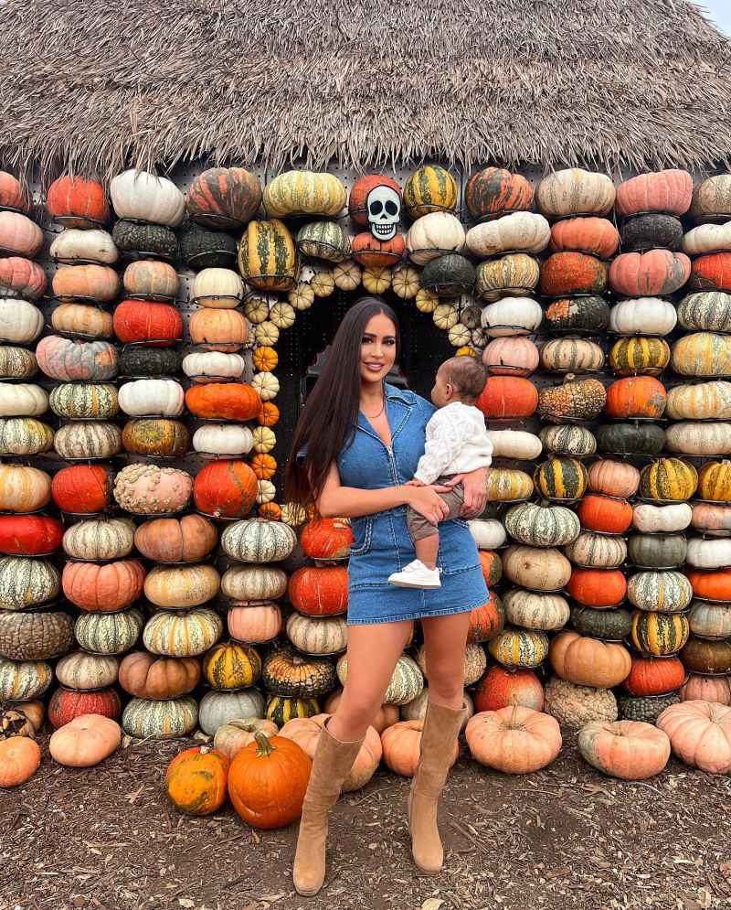 Maralee Nichols Reveals Her and Tristan Thompson’s 10-Month-Old Son Theo’s 1st Halloween Costume- ‘My Pumpkin’ 005