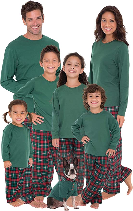PajamaGram Plaid Christmas Pajamas For Family