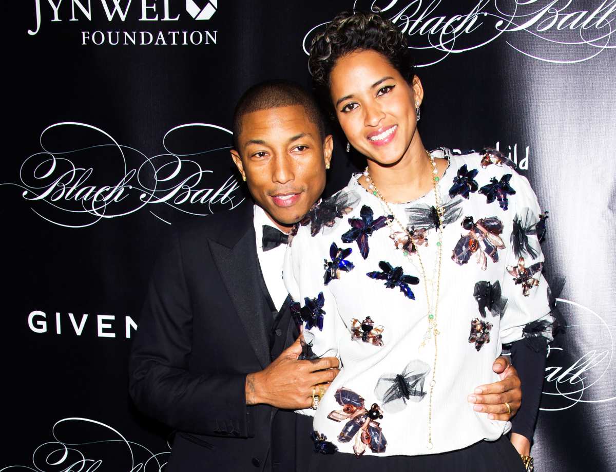 US singer Pharrell Williams upon arrival to the cocktail reception