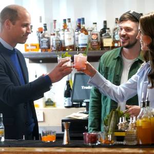 Prince William and Princess Kate Face Off in Cocktail-Making Competition, Share a Toast