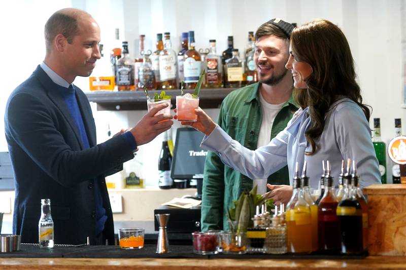 Prince William and Princess Kate Face Off in Cocktail-Making Competition, Share a Toast