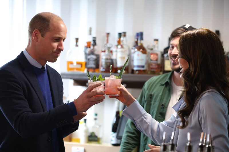 Prince William and Princess Kate Face Off in Cocktail-Making Competition, Share a Toast