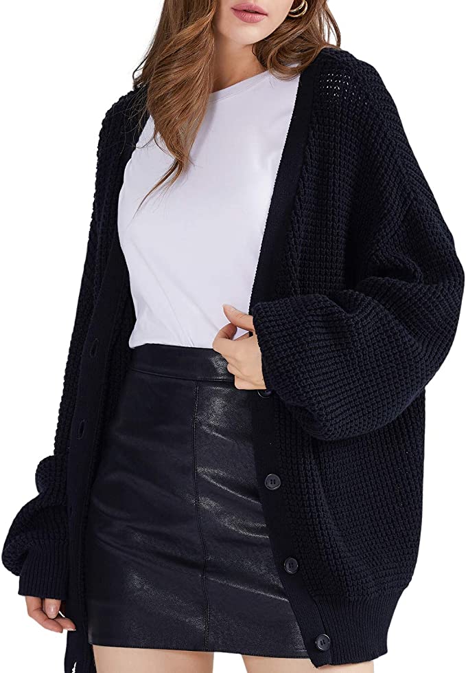 QUALFORT Women's Cardigan Sweater
