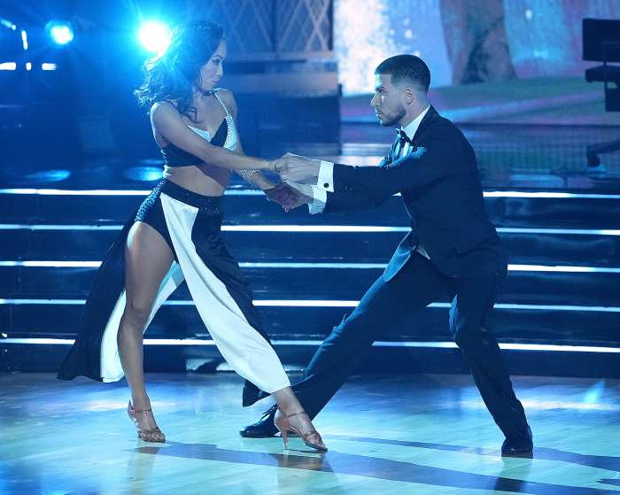 Vinny Guadagnino Reacts to DWTS Carrie Ann Inaba Saying He Should Train More Dancing With The Stars Bond Night Koko Iwasaki