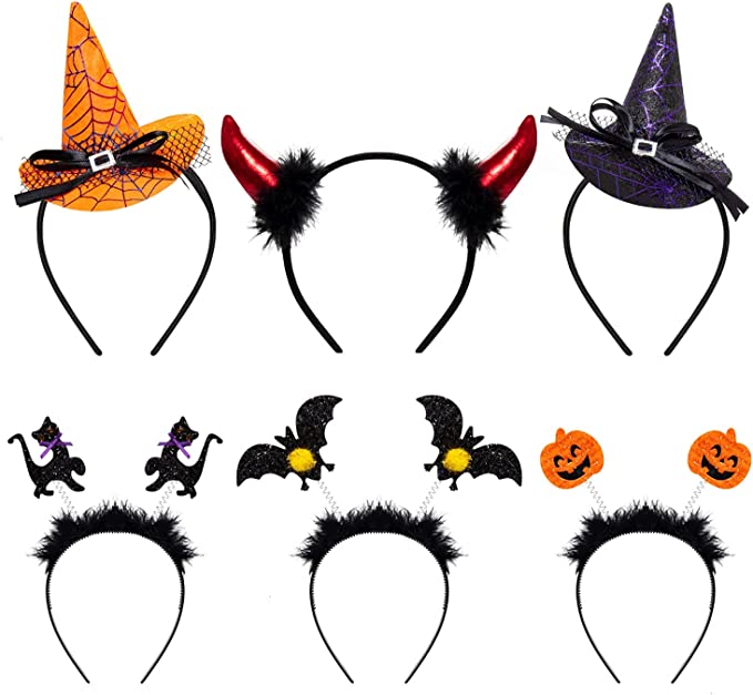 YoleShy Halloween Headbands 6 Pack