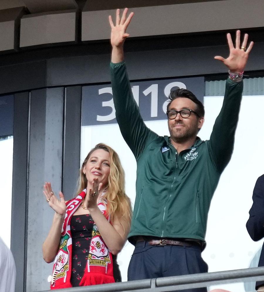 Goal! Blake Lively, Ryan Reynolds Attend ‘Welcome to Wrexham’ Soccer Game