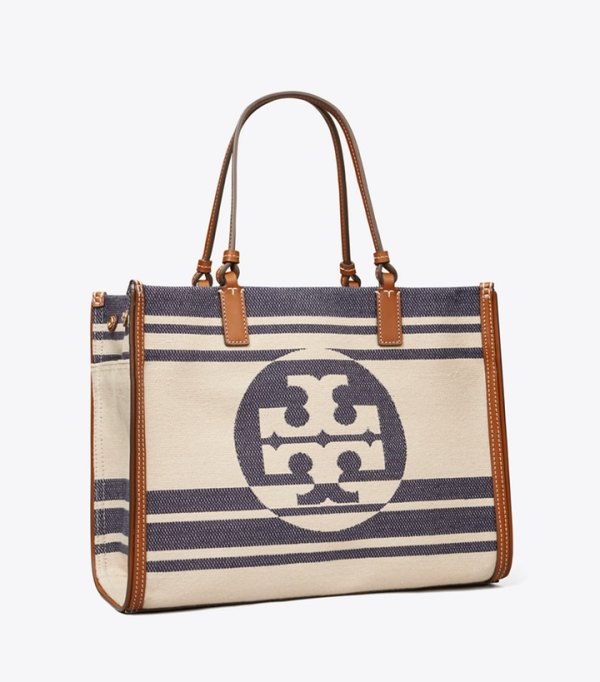 ella jacquard stripe tote bag