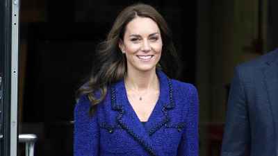 Princess Kate Pops in Blue During Royal Outing With Prince William