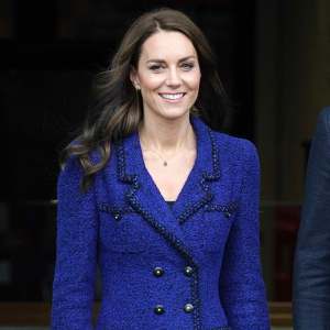Princess Kate Pops in Blue During Royal Outing With Prince William