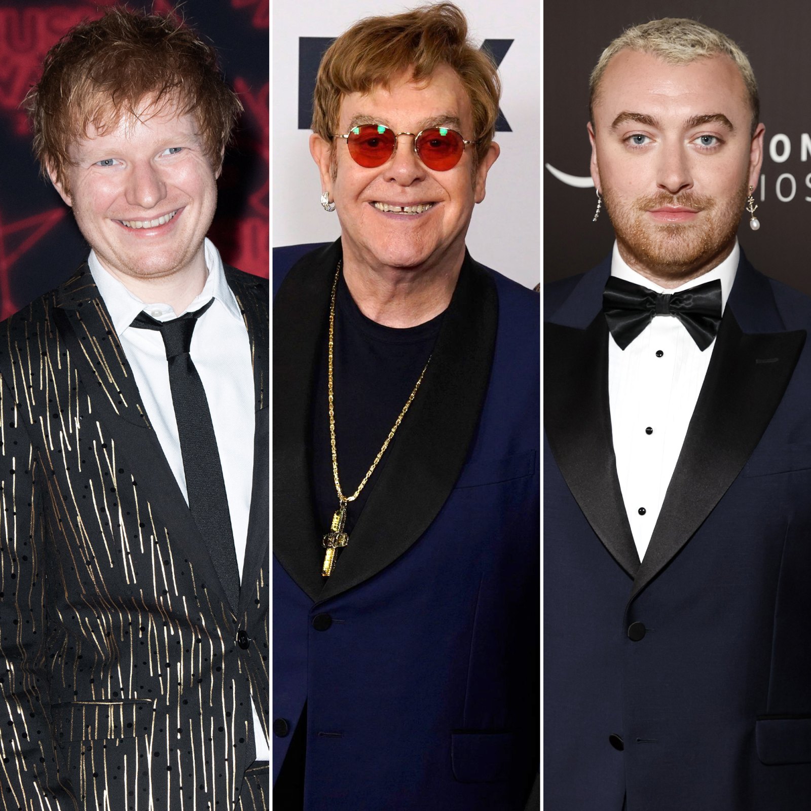 Why Ed Sheeran Gifted BFFs Elton John and Sam Smith Marble Penis Statues
