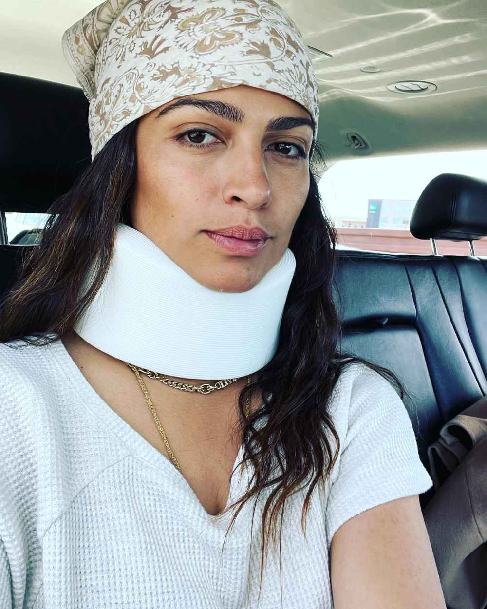 Camila Alves Says ‘S—t Happens’ After Falling Down the Stairs, Reveals Neck Brace