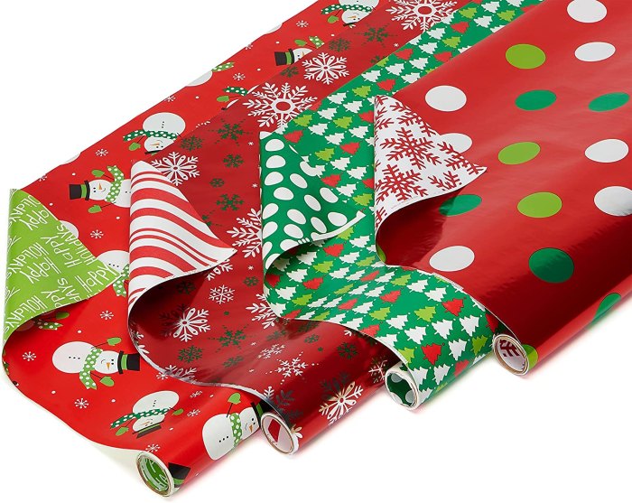 American Greetings Christmas Reversible Wrapping Paper Bundle