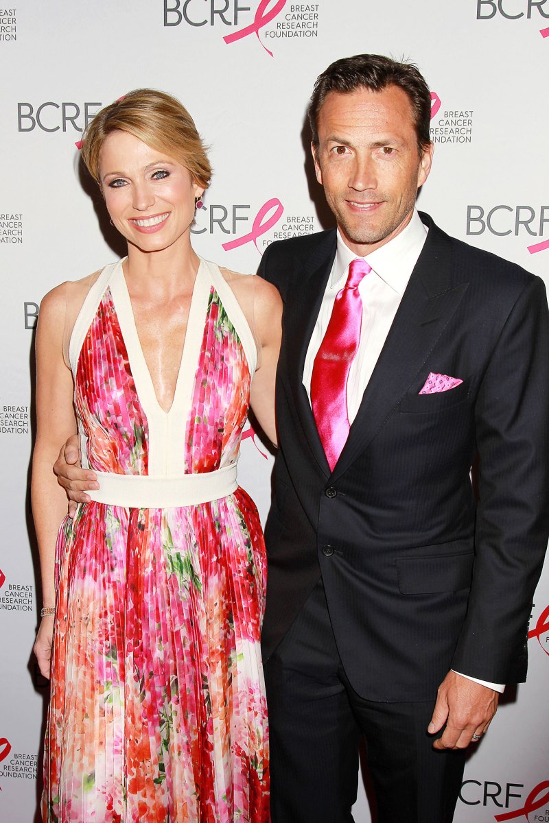 Amy Robach and Andrew Shue relationship timeline 427 Hot Pink Party, New York, America - April 30, 2015