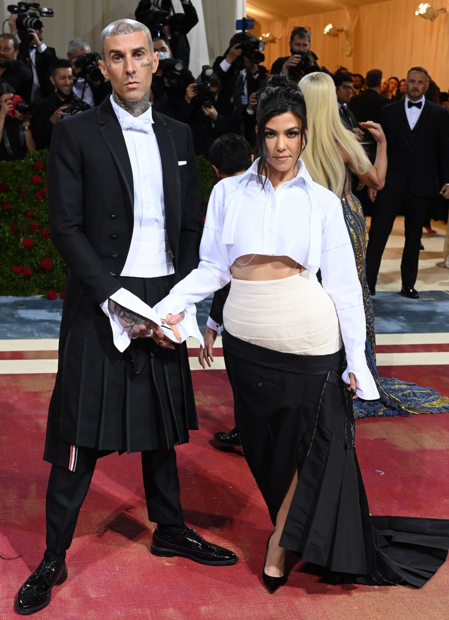 Kourtney Kardashian Breaks Down Why She and Travis Barker Had to Kiss With Their Tongues at the 2022 Met Gala: 'That Is How We Live Our Life'