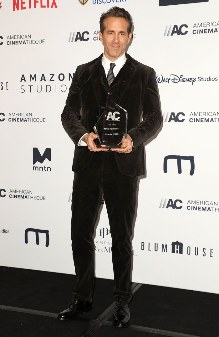 Blake Lively Praises Ryan Reynolds in American Cinematheque Awards Speech