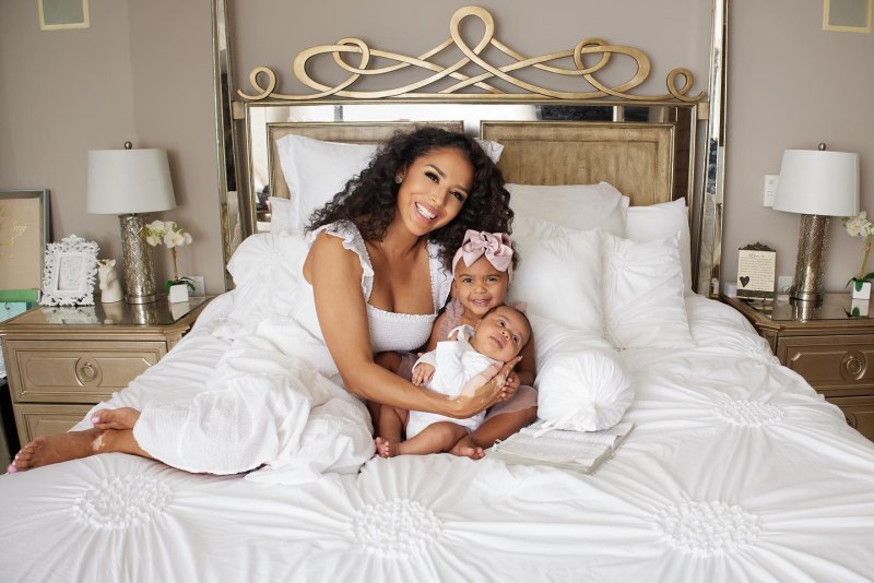 Brittany Bell poses with her and Nick Cannon's third child in cute newborn portraits