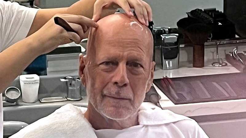 Bruce Willis The Go To The Barber Just Like Us