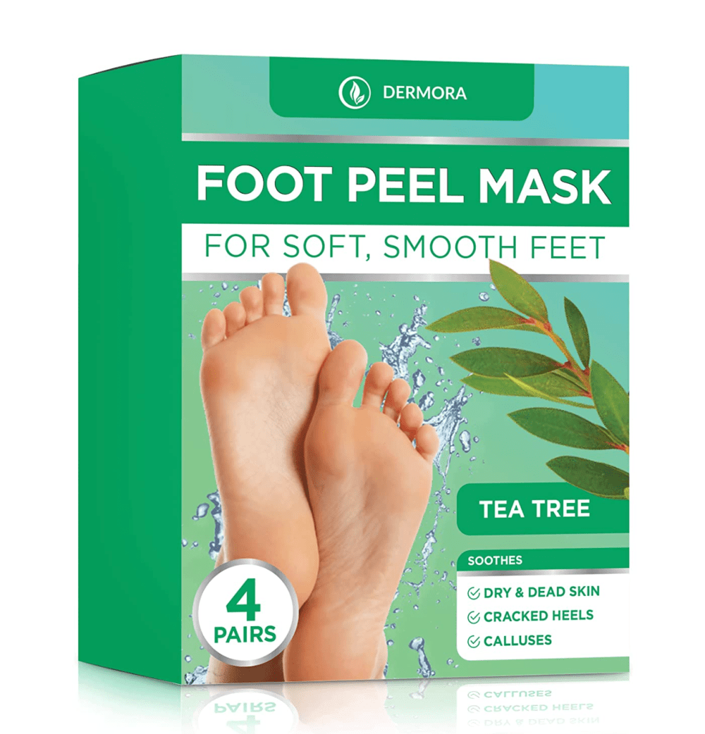 DERMORA Foot Peel Mask - 4 Pack