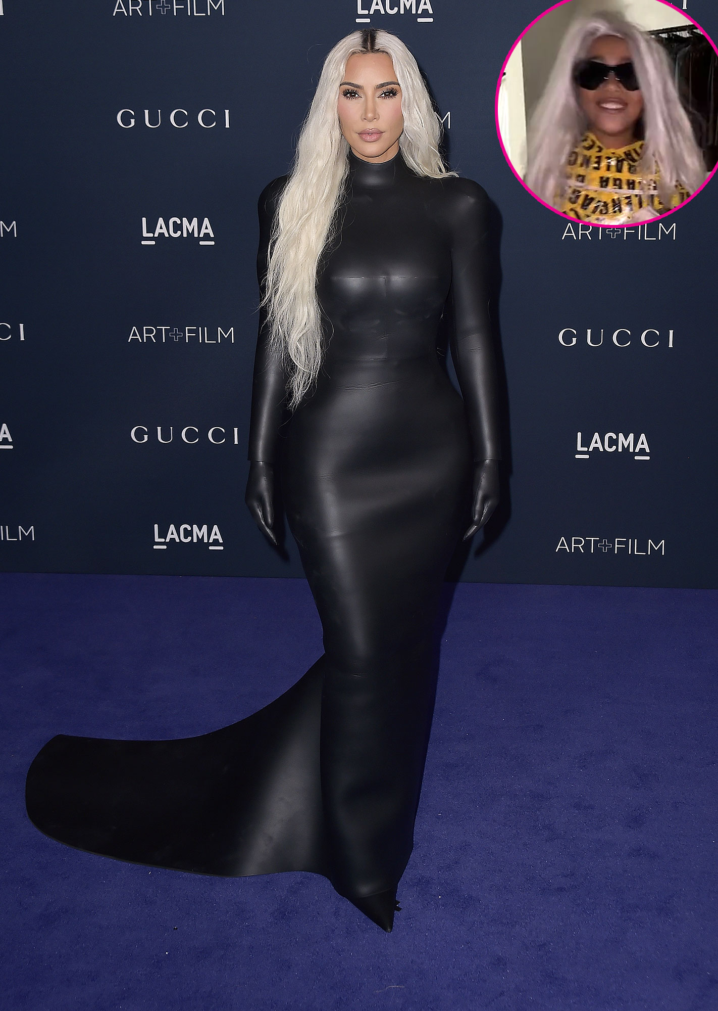 North West Recreates Kim Kardashian's Caution Tape Outfit