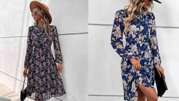 HAOKEKE-Women's-Long-Sleeve-Chiffon-Dress