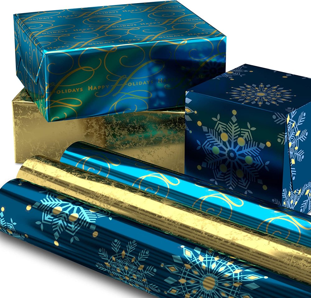 Hallmark Foil Holiday Wrapping PaperHallmark Foil Holiday Wrapping PaperHallmark Foil Holiday Wrapping Paper