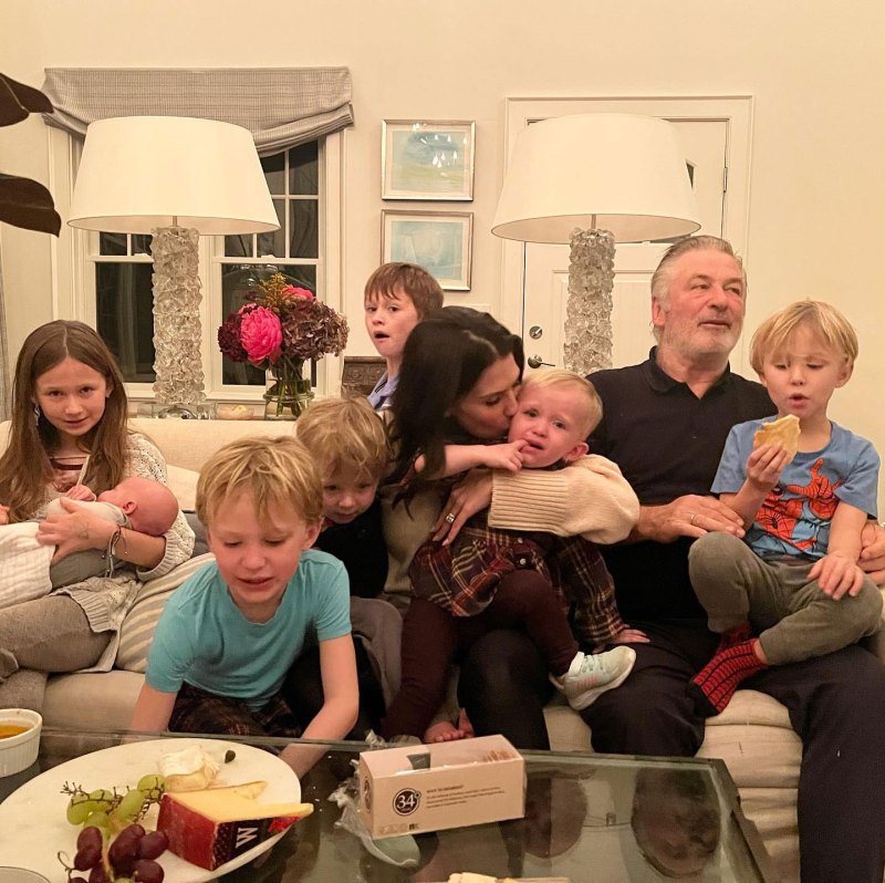Hilaria Baldwin Shares Epic Fail Family Photo With All 7 Kids on Thanksgiving 2