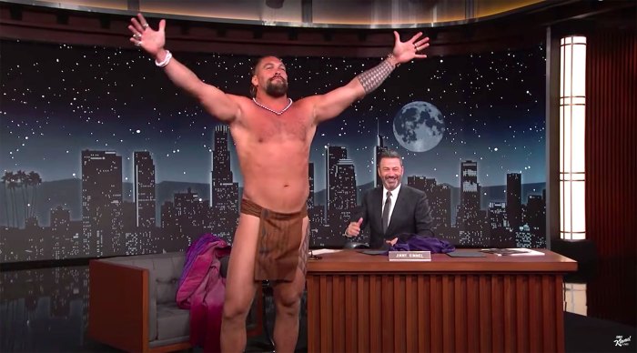 Jason Momoa Strips Down for Traditional Dance on Jimmy Kimmel