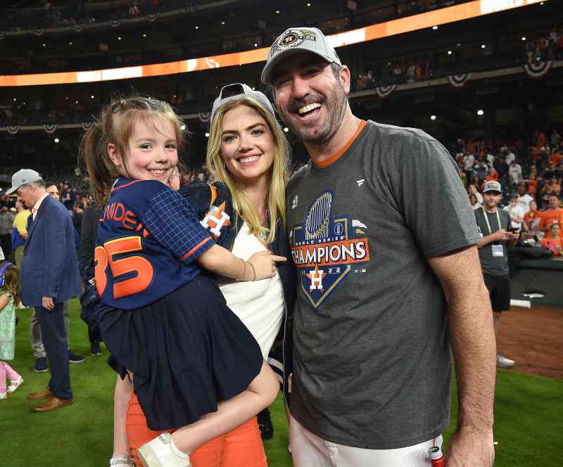 Kate Upton and Husband Justin Verlander Celebrate His World Series Win With Daughter Genevieve