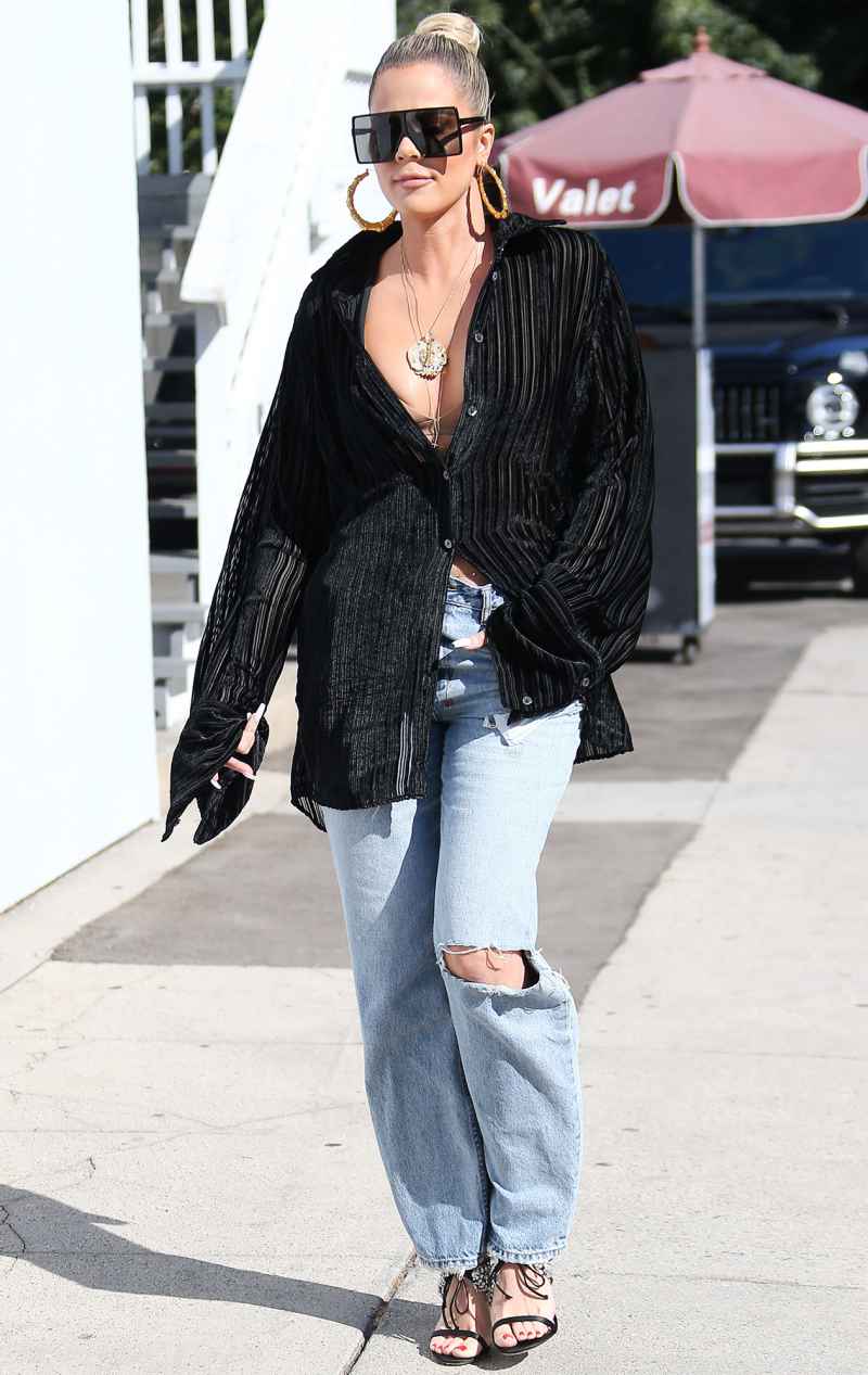 Khloe Kardashian and Scott Disick out and about, Los Angeles, USA - 08 Oct 2019