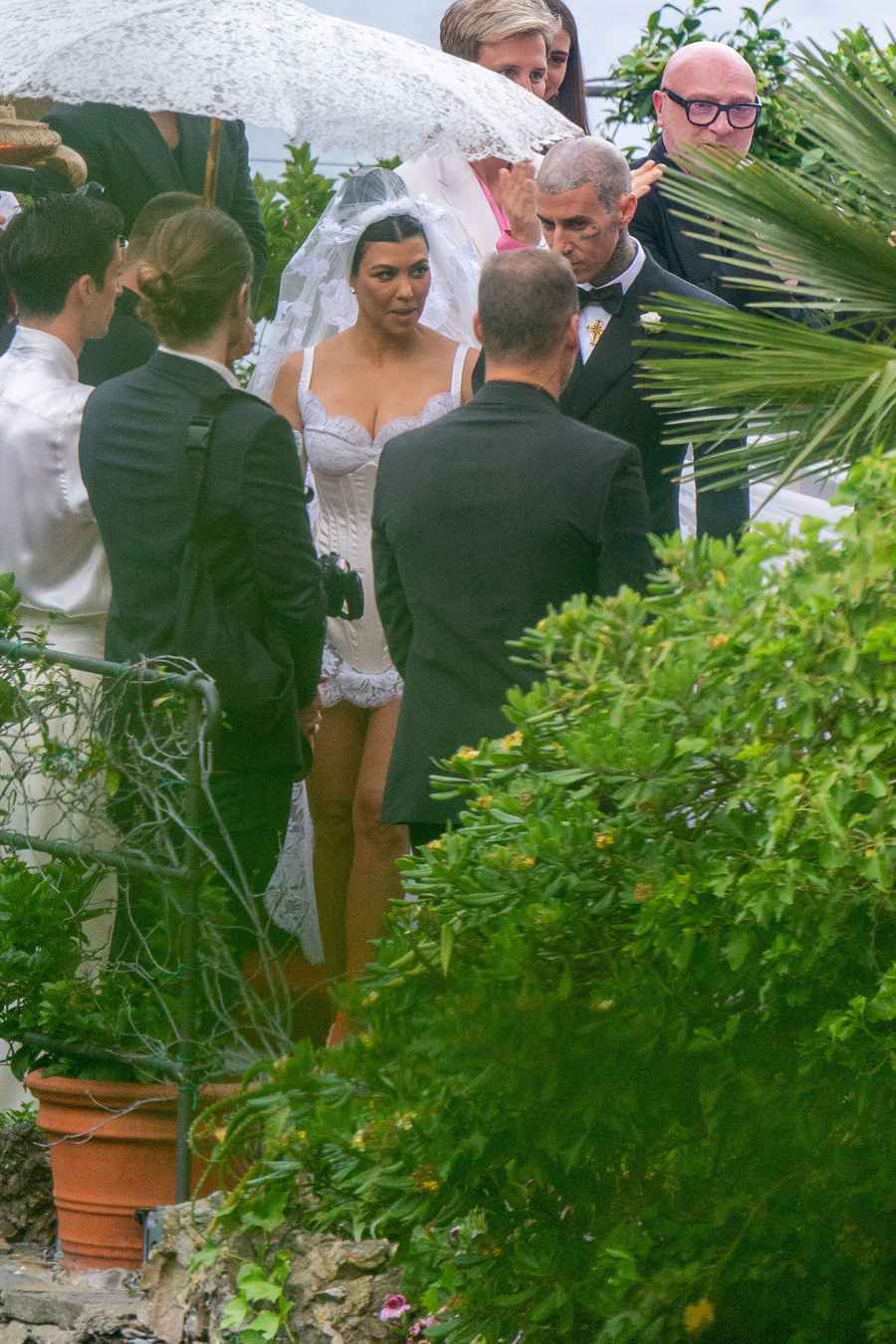 Kourtney Kardashian Joked About Needing to 'Be Drugged' Ahead of Her Wedding to Travis Barker- 'It Freaks Me Out' 057Kourtney Kardashian and Travis Barker Wedding, Portofino, Italy - 22 May 2022