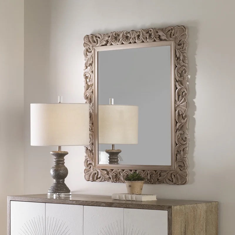 Laurel Foundry Modern Farmhouse® Schmeling Rectangle Metal Wall Mirror