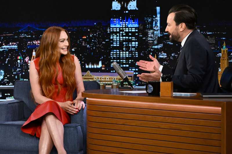Lindsay Lohan Gushes Over Husband Bader Shammas Jimmy Fallon Tonight Show
