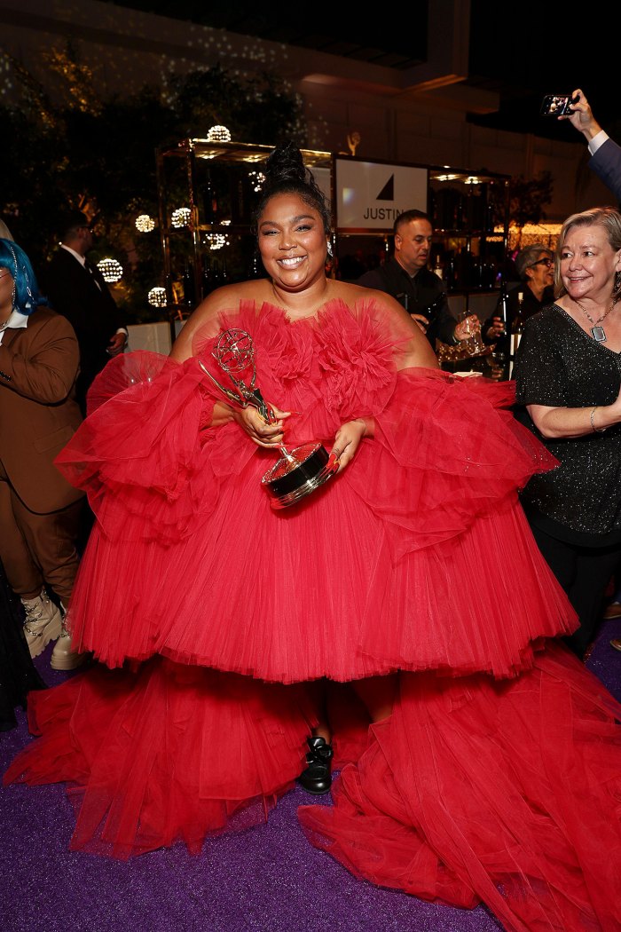Lizzo Sends Dress to TikTok Influencer Who Asked to Borrow Hers 444 74th Emmy Awards - Backstage and Audience, Los Angeles, United States - 12 Sep 2022