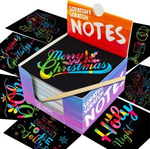 PURPLE LADYBUG Rainbow Scratch Art Mini Notes