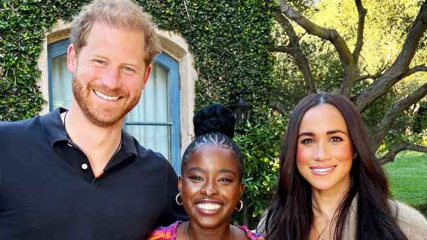 Prince Harry and Meghan Markle Pose for Rare Photo With Poet Amanda Gorman