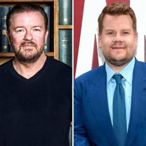 Ricky Gervais Reacts to James Corden Seemingly Stealing His Joke