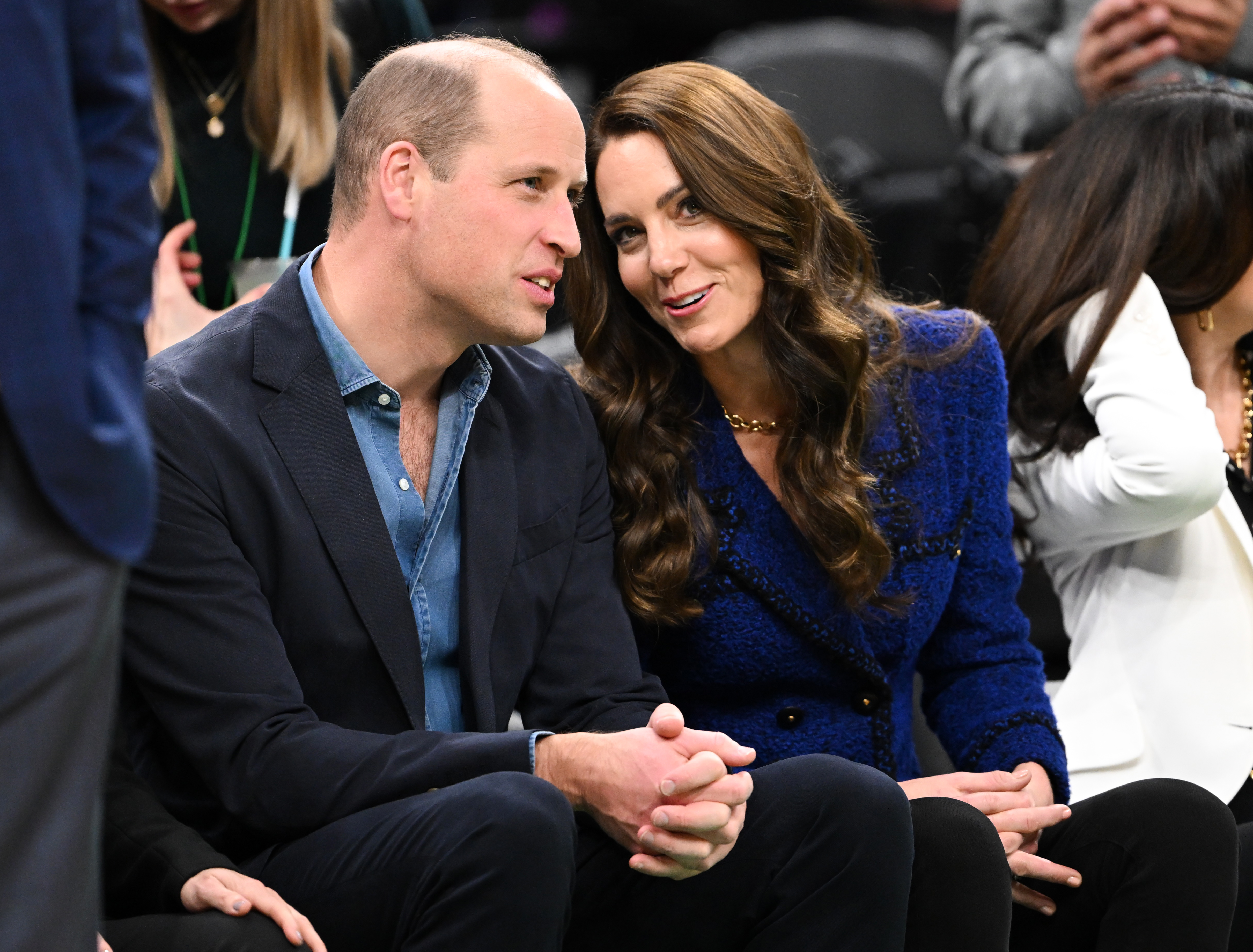 The Prince And Princess Of Wales Attend Boston Celtics Game