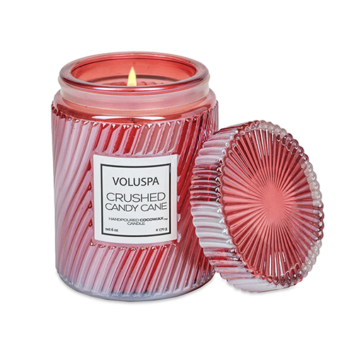 candy cane candle
