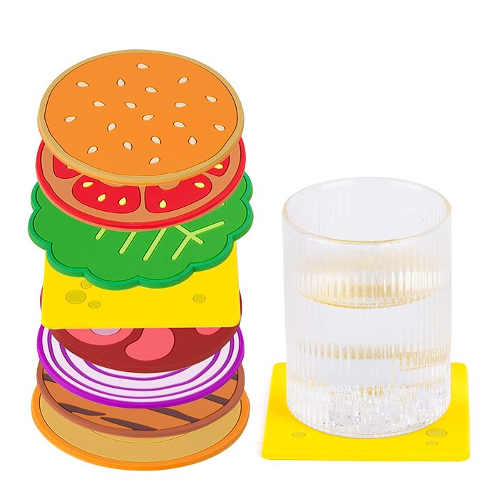 cyber-deals-hilarious-home-decor-amazon-burger-coasters
